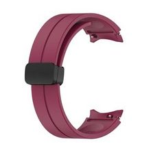 Microsonic Samsung Galaxy Watch 4 40 mm için Ribbon Line Bordo Kordon