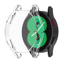 Microsonic Samsung Galaxy Watch 4 44 mm 360 Full Round Soft Silikon Gümüş Kılıf