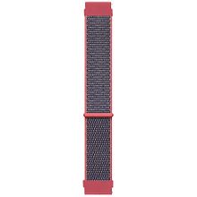 Microsonic Samsung Galaxy Watch 4 44 mm Hasırlı Woven Sport Loop Koyu Pembe Uyumlu Kordon