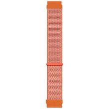 Microsonic Samsung Galaxy Watch 4 44 mm Hasırlı Woven Sport Loop Turuncu Uyumlu Kordon