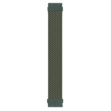 Microsonic Samsung Galaxy Watch 4 44 mm Large 165 mm Braided Solo Loop Band Koyu Yeşil Kordon