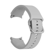 Microsonic Samsung Galaxy Watch 4 Classic 46 mm Solid Silicone Band Gri Kordon