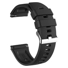 Microsonic Samsung Galaxy Watch 46 mm Silikon Rapid Bands Siyah Uyumlu Kordon