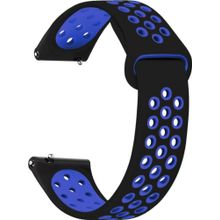 Microsonic Samsung Galaxy Watch 5 44 mm Rainbow Sport Band Siyah Mavi Kordon