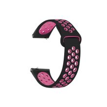 Microsonic Samsung Galaxy Watch 6 44 mm Rainbow Sport Band Siyah Pembe Kordon
