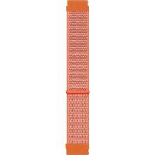 Microsonic Samsung Galaxy Watch Active 2 44 mm Hasırlı Woven Sport Loop Turuncu Kordon