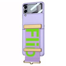 Microsonic Samsung Galaxy Z Flip 3 Flio Strap Mor Cep Telefonu Kılıfı
