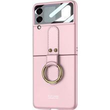 Microsonic Samsung Galaxy Z Flip 3 Ring Fall Platinum Pembe Kılıf