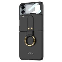Microsonic Samsung Galaxy Z Flip 3 Ring Fall Platinum Siyah Kılıf