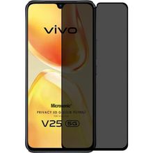 Microsonic Vivo V25 5G Privacy 5D Gizlilik Filtreli Siyah Cam Ekran Koruyucu