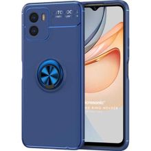 Microsonic Vivo Y15S Kickstand Ring Holder Lacivert Cep Telefonu Kılıfı