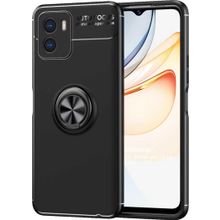 Microsonic Vivo Y15S Kickstand Ring Holder Siyah Cep Telefonu Kılıfı