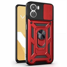 Microsonic Vivo Y16 Impact Resistant Kırmızı Cep Telefonu Kılıfı