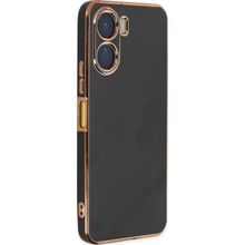 Microsonic Vivo Y16 Olive Plated Siyah Cep Telefonu Kılıfı