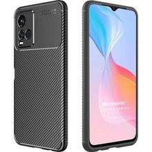 Microsonic Vivo Y21 Legion Series Siyah Cep Telefonu Kılıfı