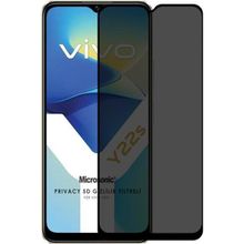 Microsonic Vivo Y22S Privacy 5D Gizlilik Filtreli Siyah Cam Ekran Koruyucu