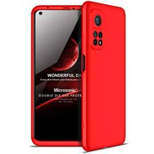Microsonic Xiaomi Mi 10T Double Dip 360 Protective Kırmızı Cep Telefonu Kılıfı