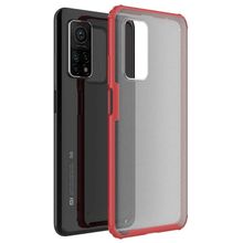 Microsonic Xiaomi Mi 10T Frosted Frame Kırmızı Kılıf