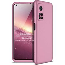 Microsonic Xiaomi Mi 10T Pro Double Dip 360 Protective Rose Gold Kılıf