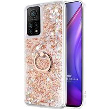 Microsonic Xiaomi Mi 10T Pro Glitter Liquid Holder Gold Kılıf