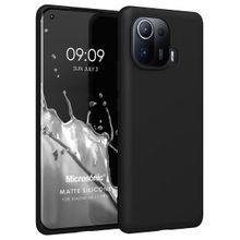 Microsonic Xiaomi Mi 11 Pro Matte Silicone Siyah Kılıf