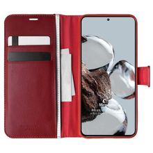 Microsonic Xiaomi Mi 12T Delux Leather Wallet Kırmızı Kılıf