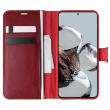 Microsonic Xiaomi Mi 12T Pro Delux Leather Wallet Kırmızı Kılıf