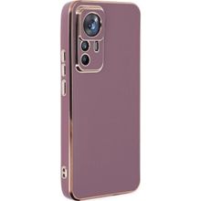 Microsonic Xiaomi Mi 12T Pro Olive Plated Lila Kılıf