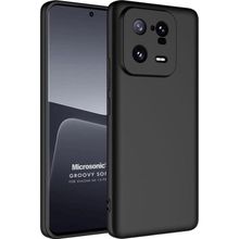 Microsonic Xiaomi Mi 13 Pro Groovy Soft Siyah Kılıf