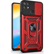 Microsonic Xiaomi Poco C40 Impact Resistant Kırmızı Kılıf