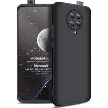 Microsonic Xiaomi Poco F2 Pro Double Dip 360 Protective Siyah Kılıf