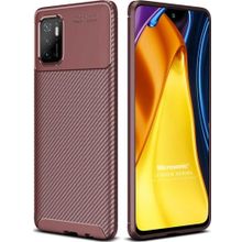 Microsonic Xiaomi Poco M3 Pro Legion Series Kahverengi Kılıf
