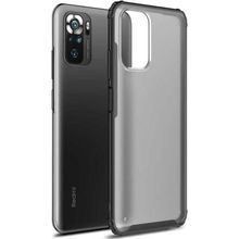 Microsonic Xiaomi Poco M5S Frosted Frame Siyah Kılıf
