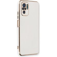 Microsonic Xiaomi Poco M5s Olive Plated Beyaz Kılıf