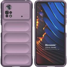 Microsonic Xiaomi Poco X4 Pro 5G Oslo Prime Lila Cep Telefonu Kılıfı
