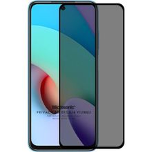 Microsonic Xiaomi Redmi 10 Privacy 5D Gizlilik Filtreli Siyah Cam Ekran Koruyucu