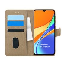 Microsonic Xiaomi Redmi 10A Fabric Book Wallet Gold Cep Telefonu Kılıfı