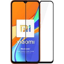 Microsonic Xiaomi Redmi 10A Tam Kaplayan Temperli Siyah Cam Ekran Koruyucu