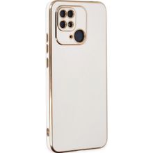 Microsonic Xiaomi Redmi 10C Olive Plated Beyaz Kılıf