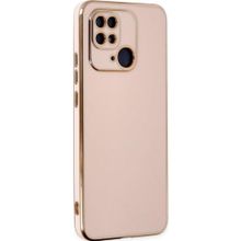 Microsonic Xiaomi Redmi 10C Olive Plated Pembe Kılıf