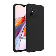 Microsonic Xiaomi Redmi 12C Matte Silicone Siyah Kılıf