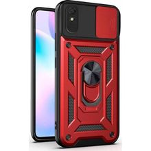 Microsonic Xiaomi Redmi 9A Impact Resistant Kırmızı Kılıf