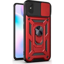 Microsonic Xiaomi Redmi 9A Impact Resistant Kırmızı Kılıf