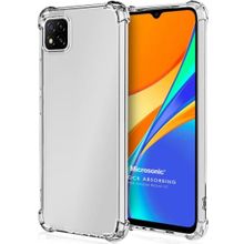 Microsonic Xiaomi Redmi 9C Shock Absorbing Şeffaf Cep Telefonu Kılıfı