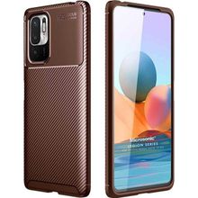 Microsonic Xiaomi Redmi Note 10 5G Legion Series Kahverengi Cep Telefonu Kılıfı
