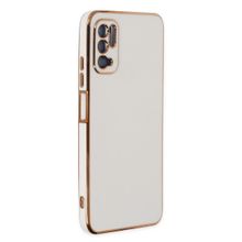Microsonic Xiaomi Redmi Note 10 5G Olive Plated Beyaz Cep Telefonu Kılıfı