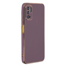 Microsonic Xiaomi Redmi Note 10 5G Olive Plated Lila Cep Telefonu Kılıfı