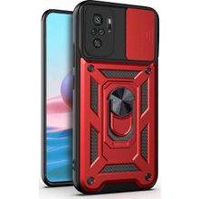 Microsonic Xiaomi Redmi Note 10 Impact Resistant Kırmızı Kılıf