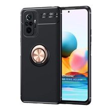 Microsonic Xiaomi Redmi Note 10 Kickstand Ring Holder Siyah Kılıf