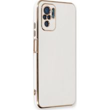 Microsonic Xiaomi Redmi Note 10 Olive Plated Beyaz Kılıf